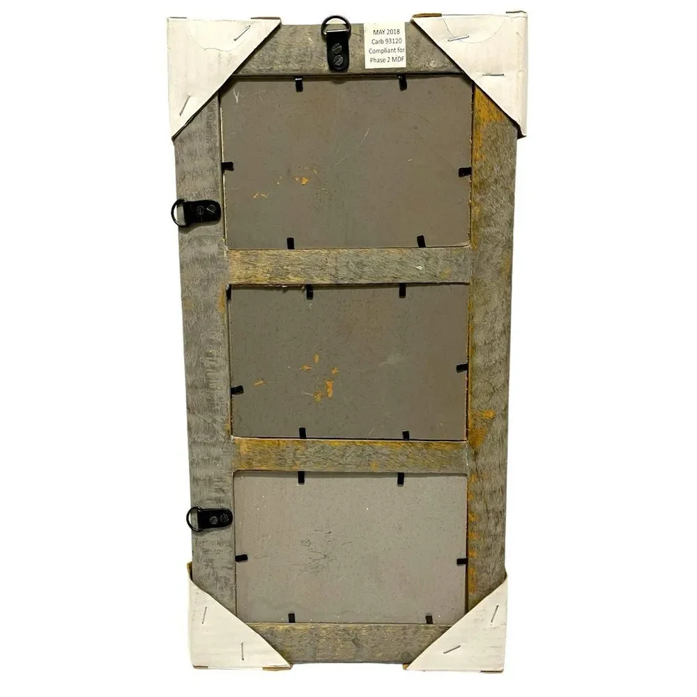 Rustic Western Vintage Handmade 3-Pane Mirror